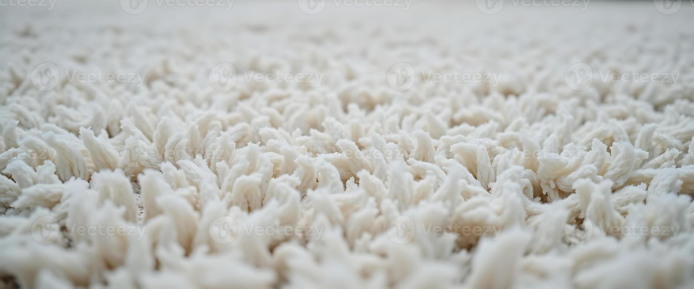 close up view of a white carpet photo
