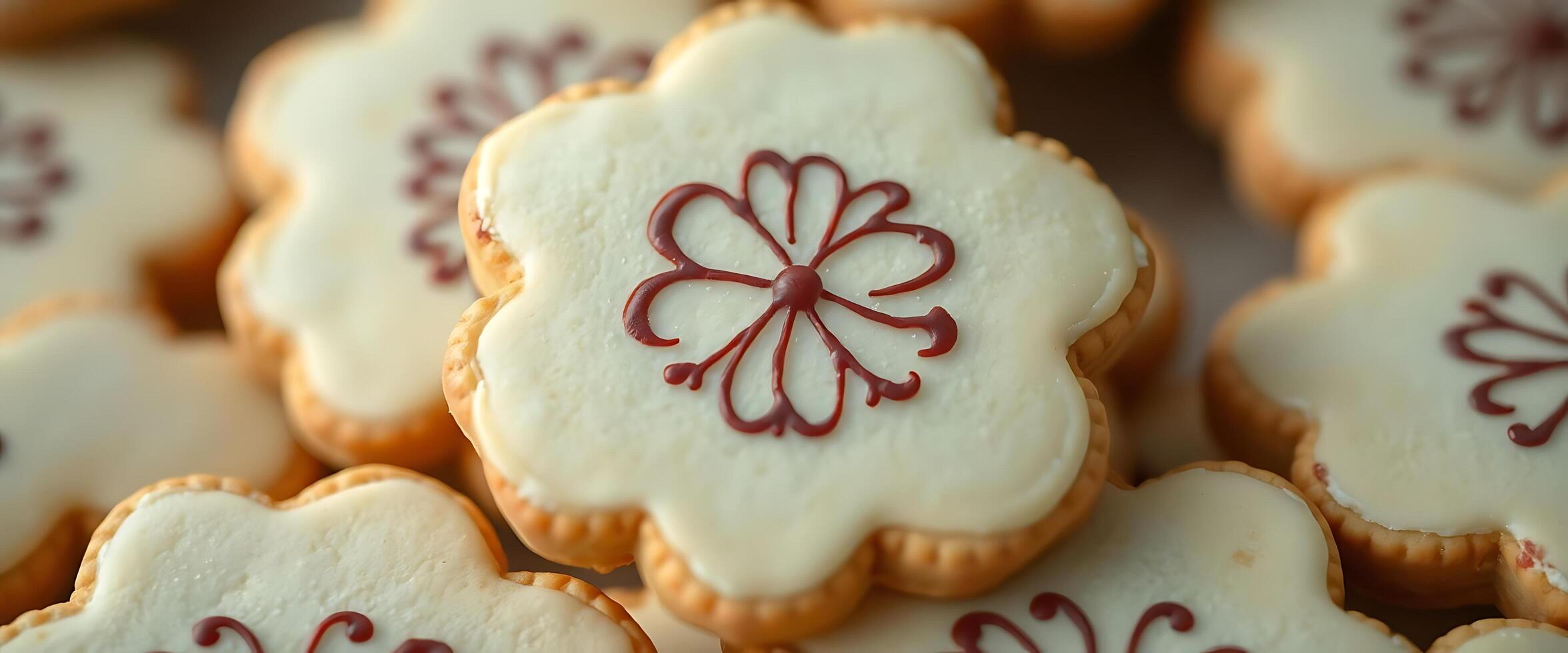bunch of cookies that are on a table photo