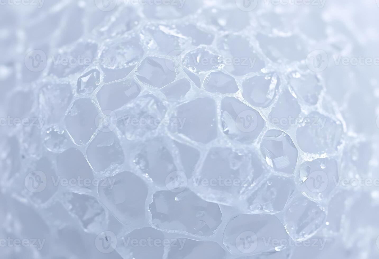 close up of a ball of ice photo