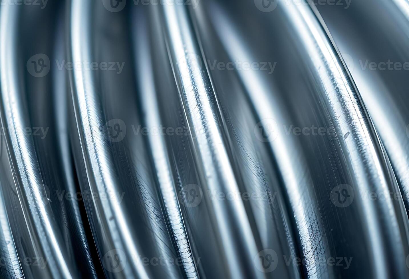 close up of a coil of metal photo