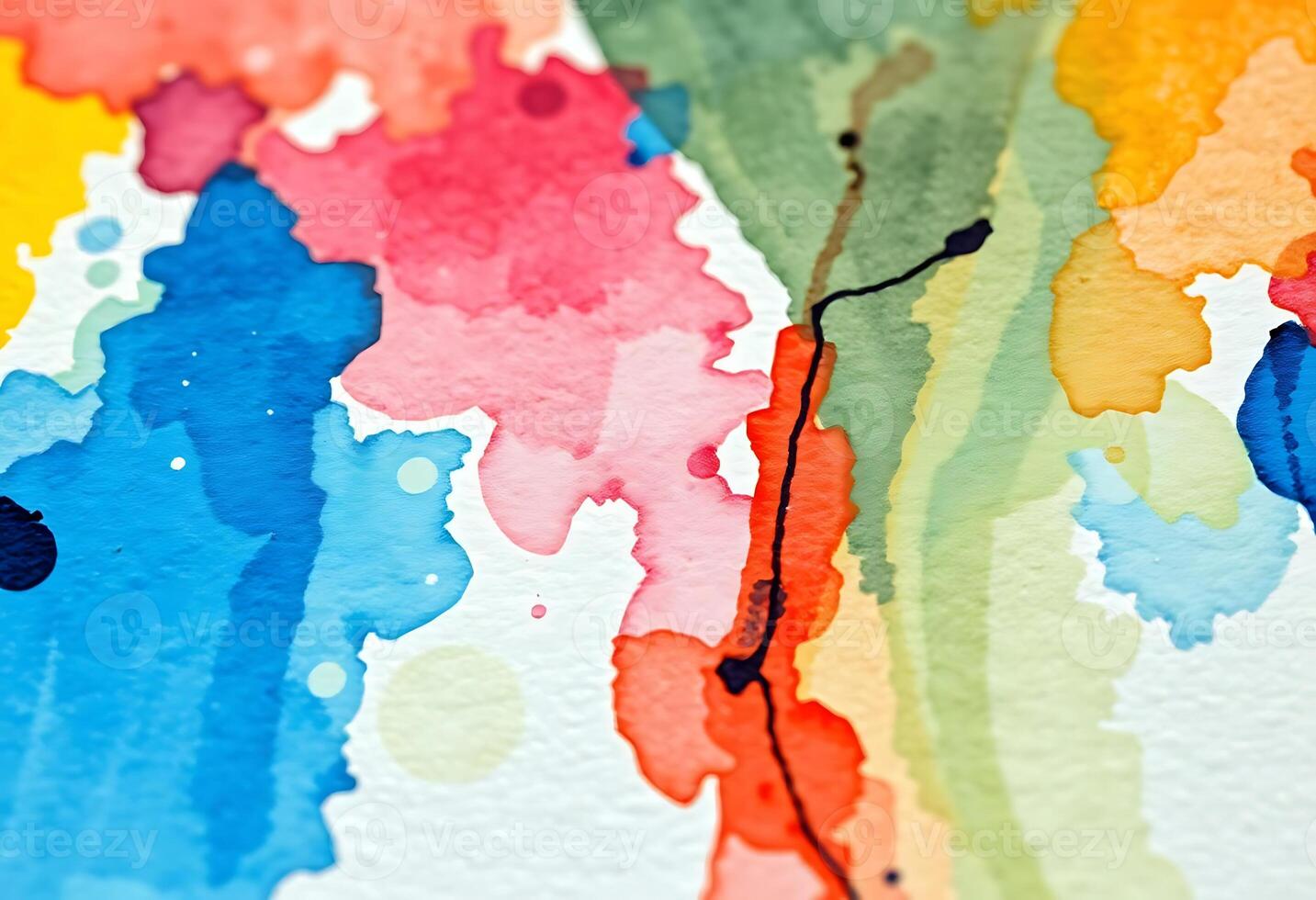 close up of a watercolor painting on paper photo