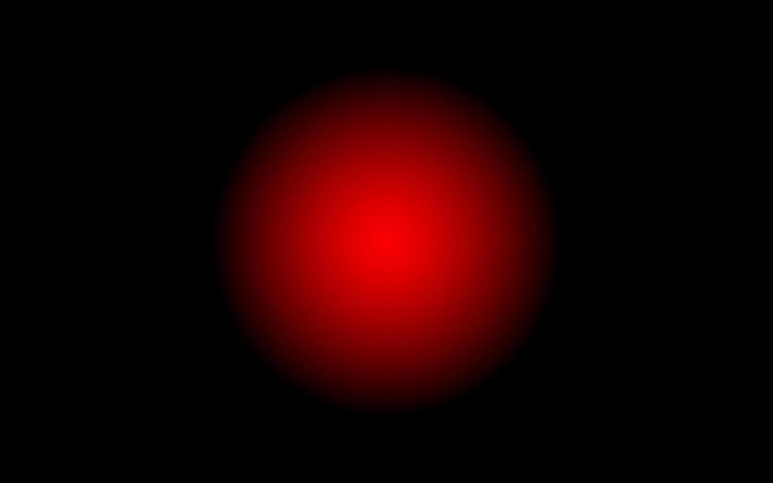 Red glowing light on black background. vector