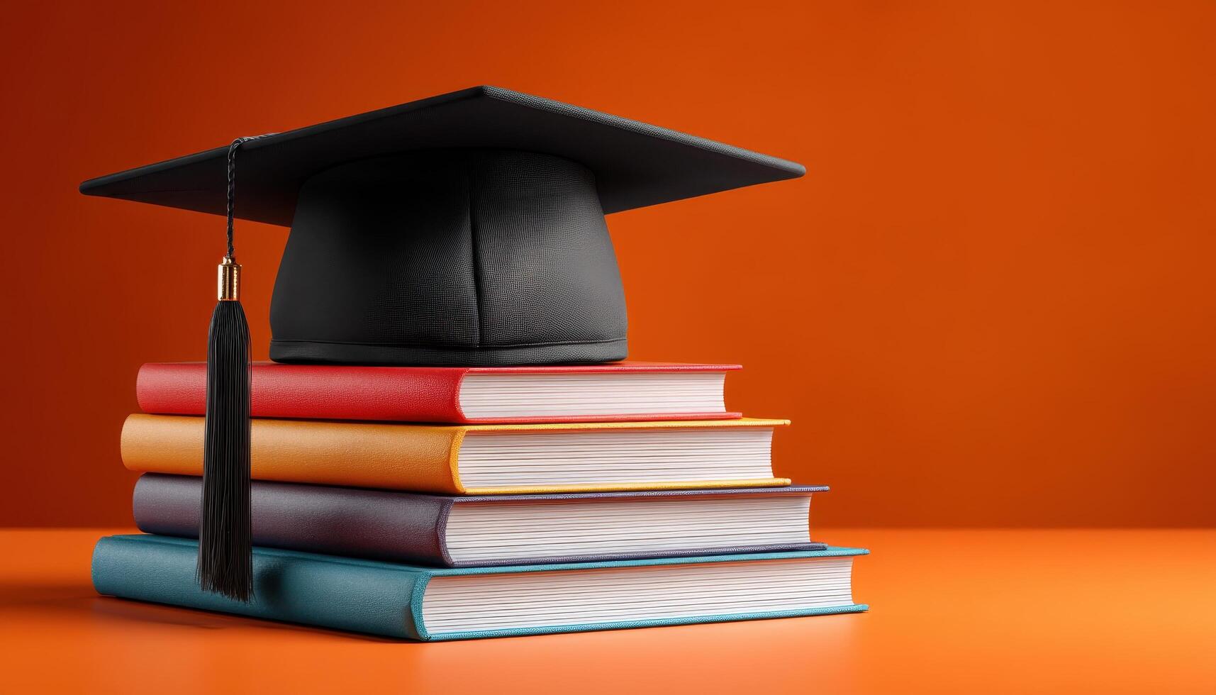 Graduation celebration university campus stylized image academic environment close-up success concept photo