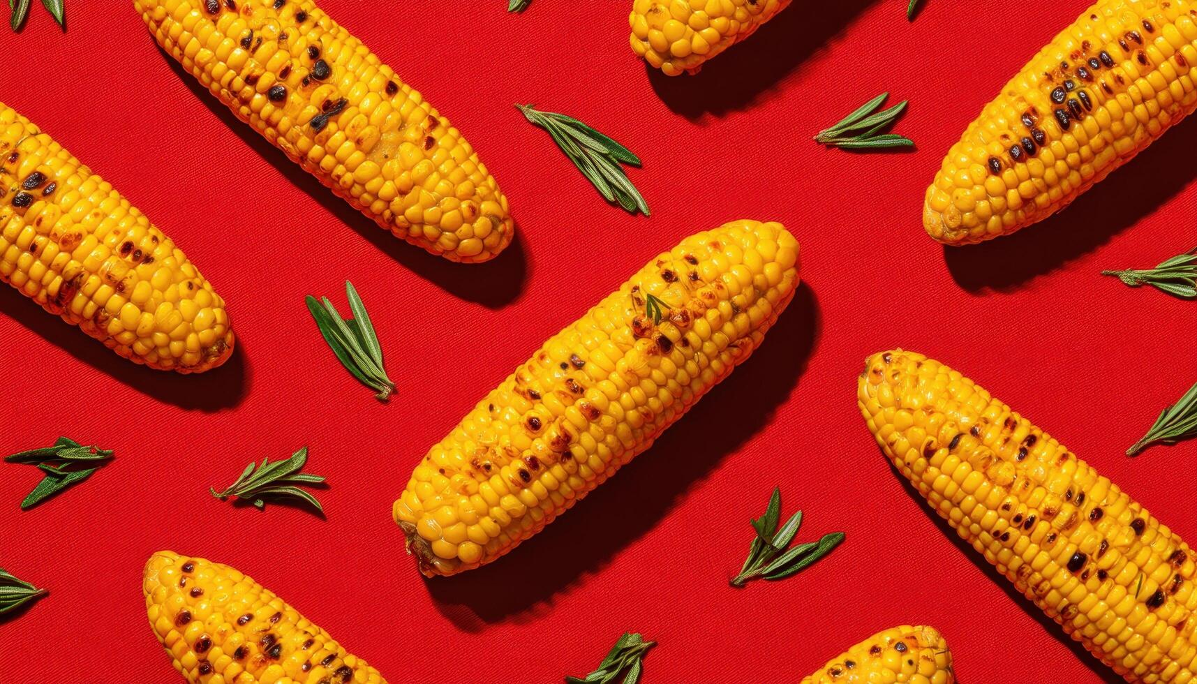 Grilled corn skewers delight picnic bliss food photography outdoor setting vibrant colors photo