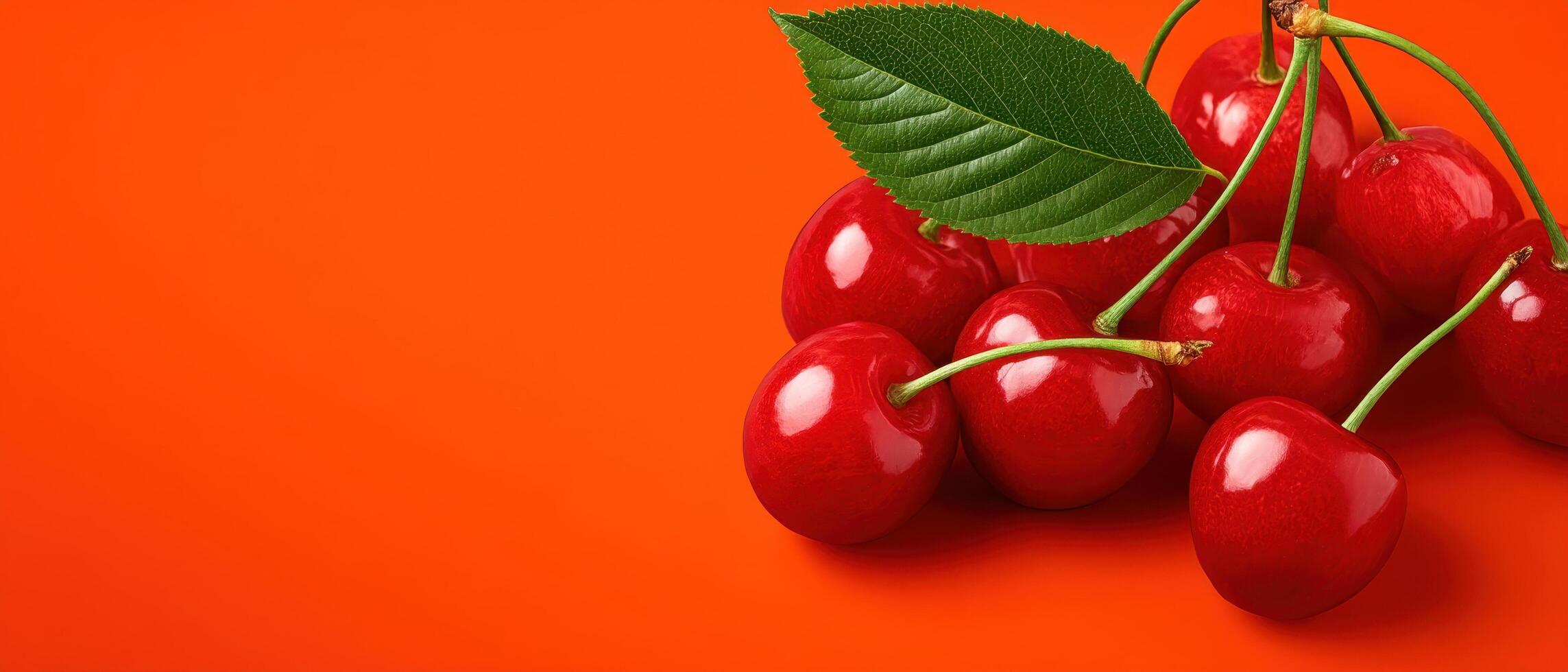 Fresh cherry harvest orchard food photography vibrant color close-up natural beauty photo