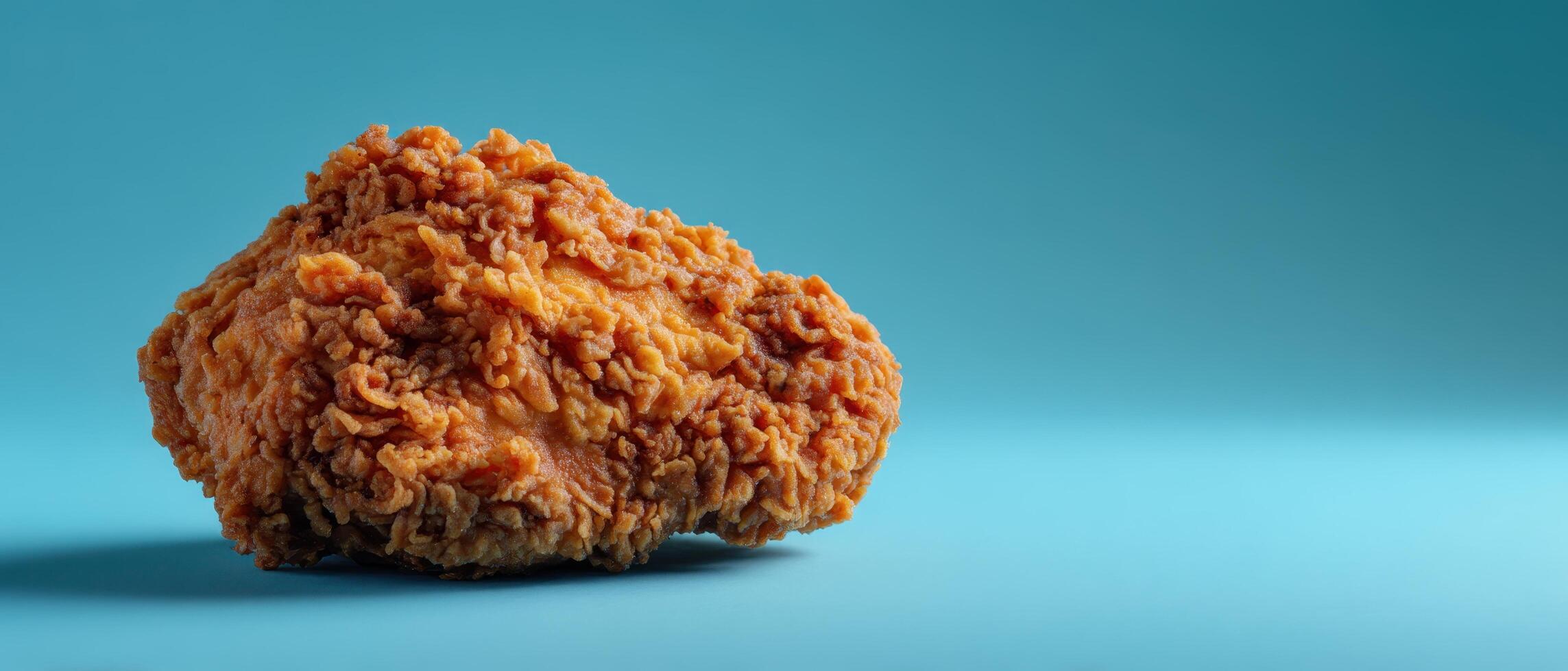 Crispy fried chicken delight studio setting food photography minimalist style close-up culinary art photo