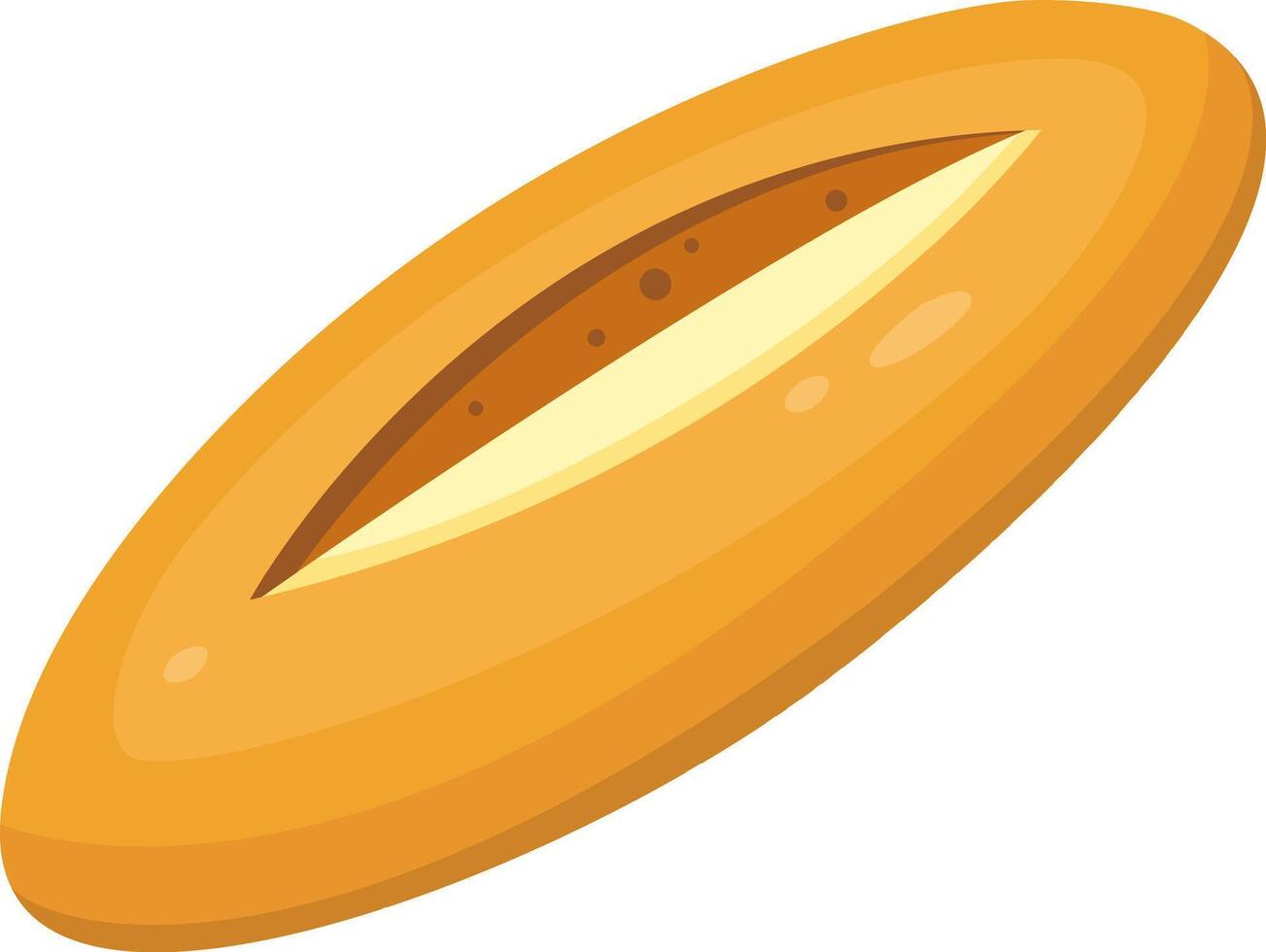 Delicious golden crust baguette with a perfectly baked interior, showcasing the art of French baking, ideal for sandwiches, appetizers, or enjoying on its own vector