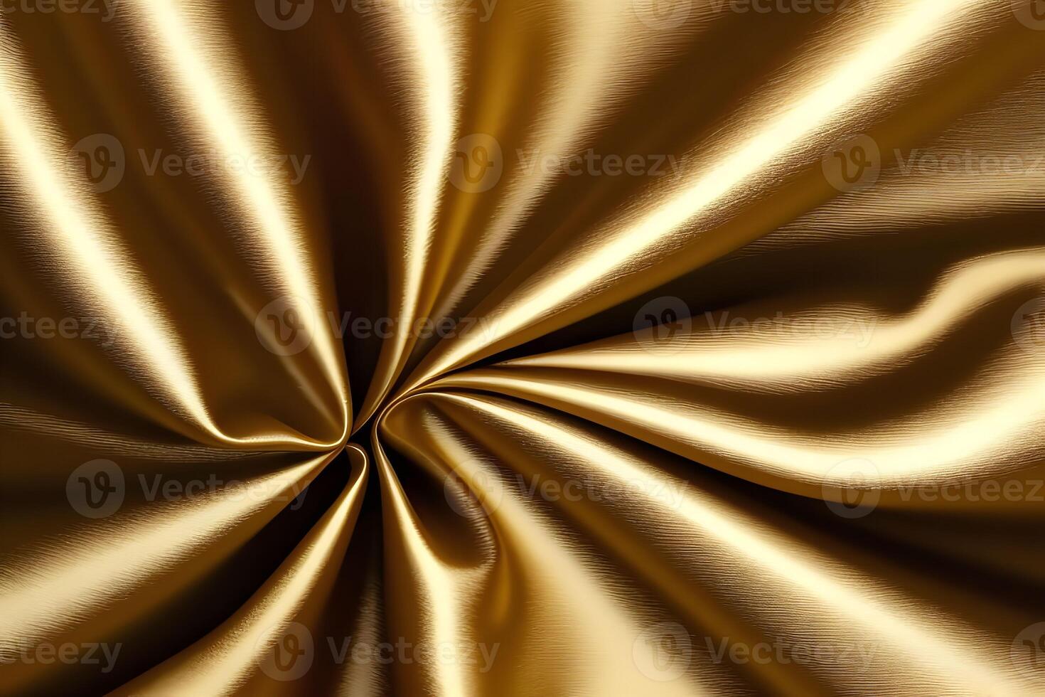 Golden fabric swirls, creating a texture that exudes luxury and elegance. photo