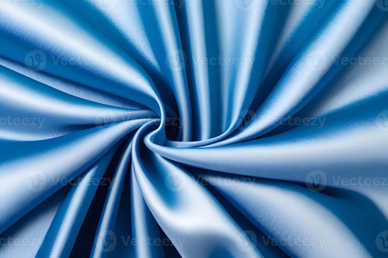 Abstract Swirling Blue Silk Fabric Texture photo