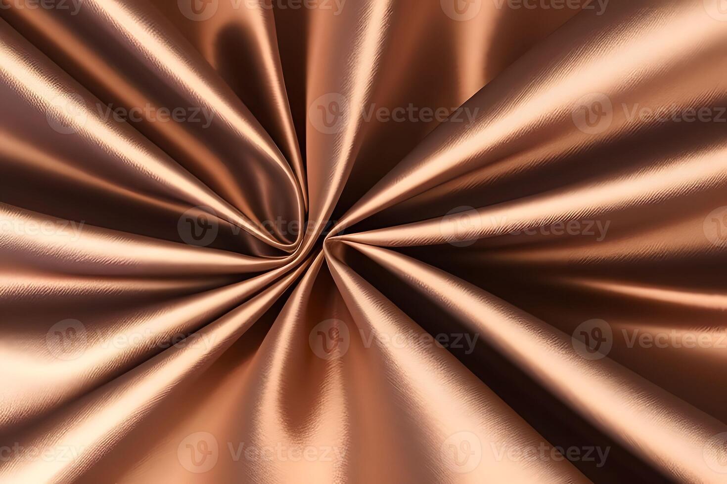 Abstract Texture of Swirling Bronze Satin Fabric photo