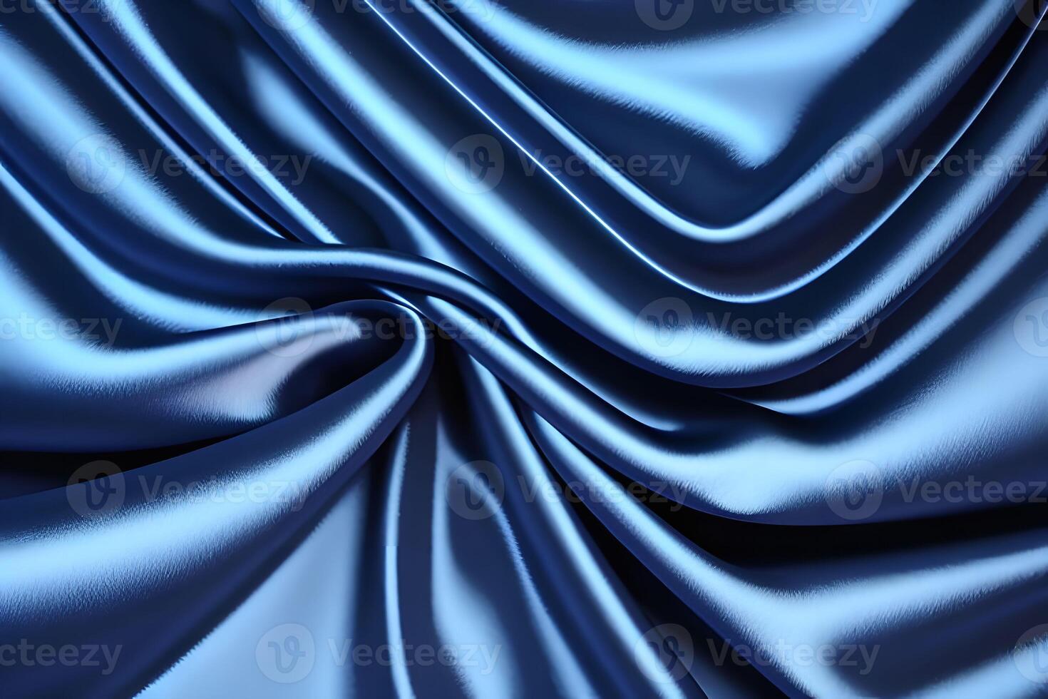 Elegant blue satin drapery showcases a luxurious texture that enhances any space. Its rich hues and soft feel create an atmosphere of sophistication and style, making it the perfect choice for el photo
