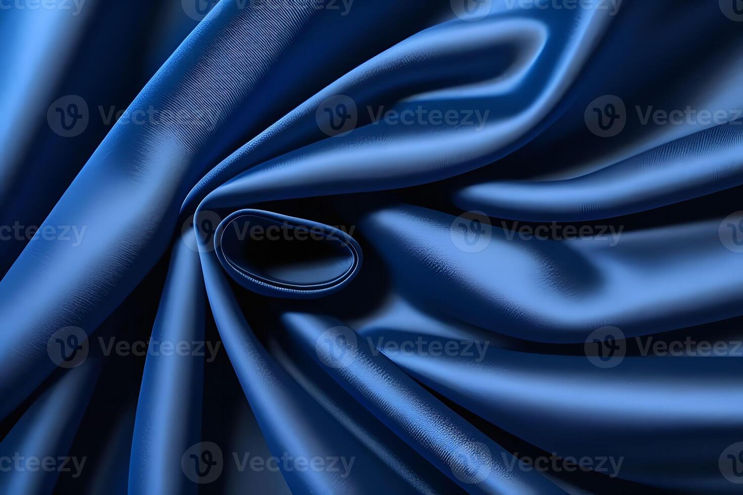 Elegant blue satin drapery showcases a luxurious texture that transforms any space into a haven of sophistication and style. Its refined shimmer and soft feel add a touch of opulence, creating an photo