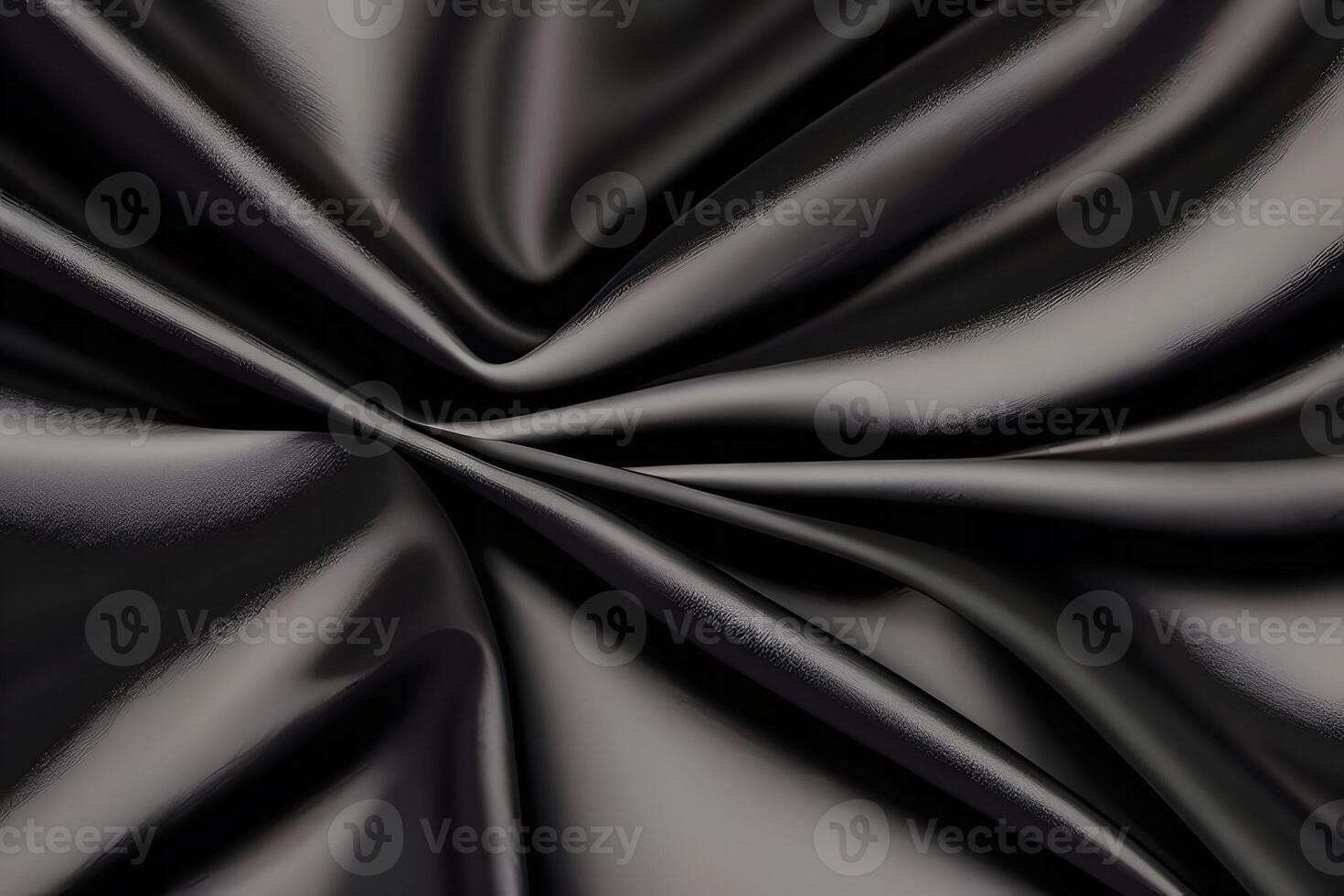 Elegant Black Silk Fabric Drapery A Luxurious Texture photo