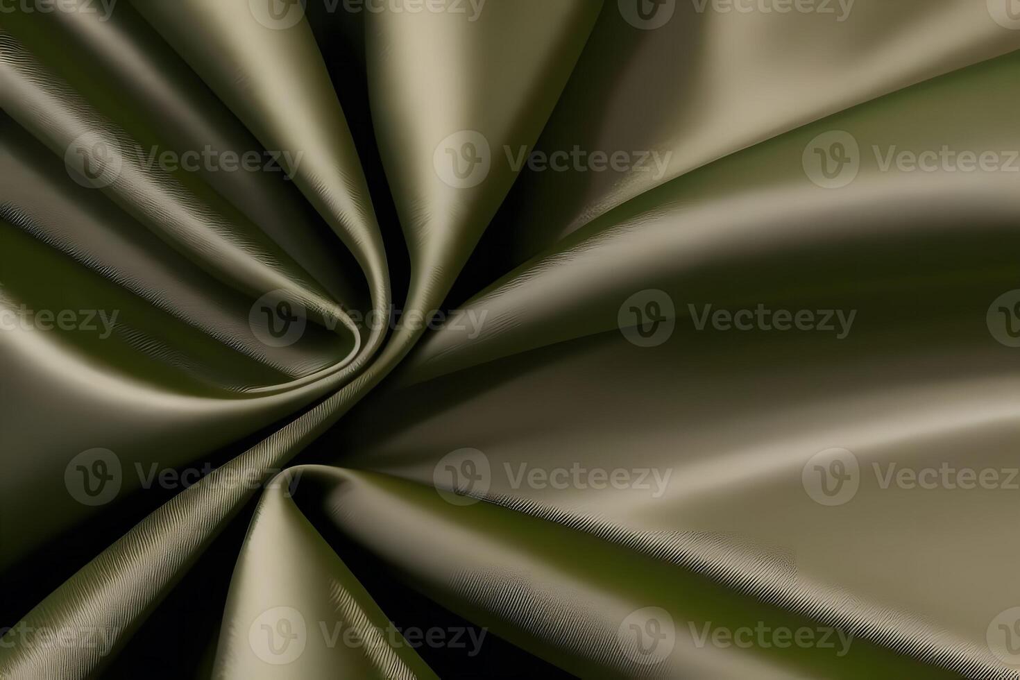 Olive Green Satin Drape Luxurious Texture for backgroundfor backgroundand Elegant Swirls photo