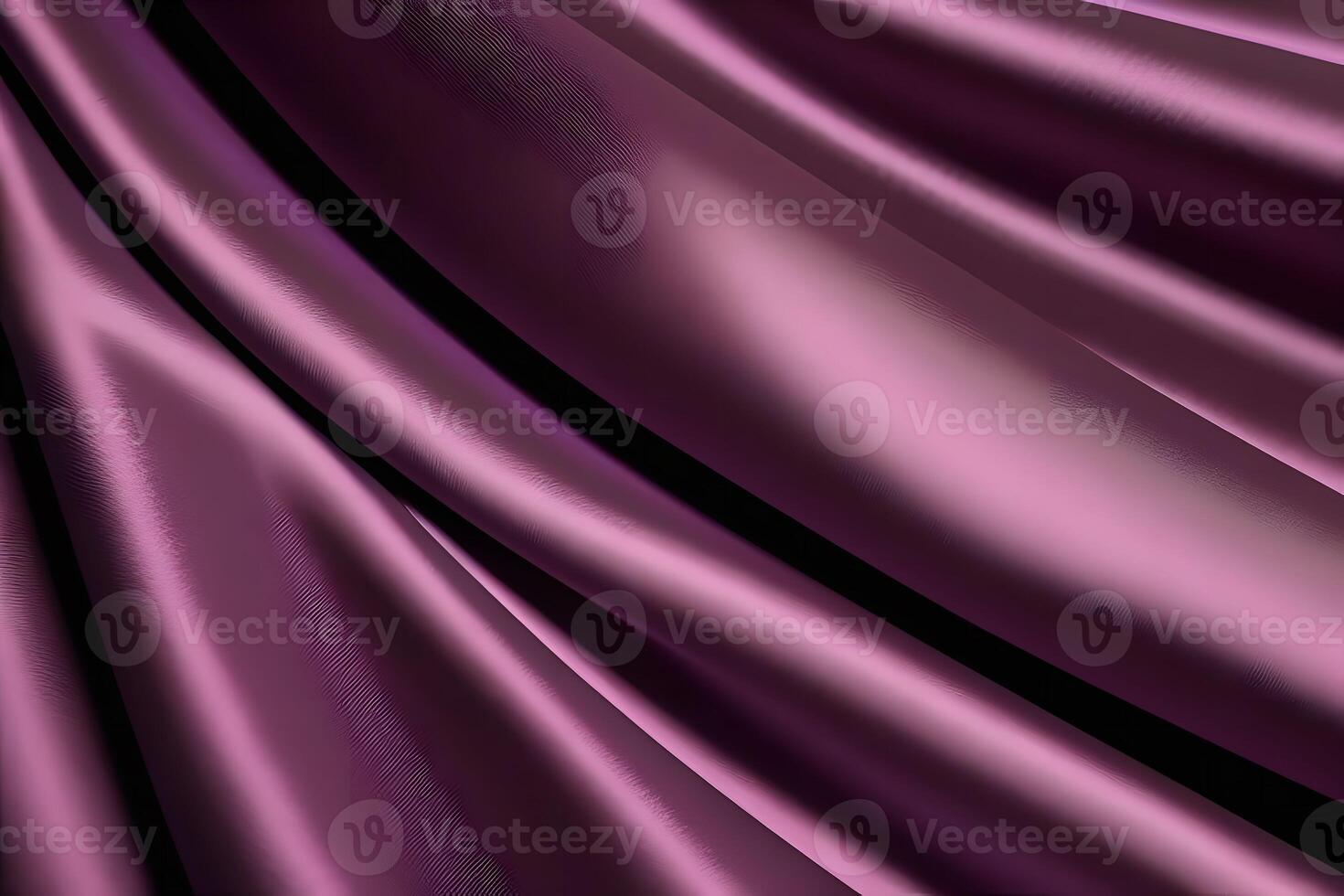 Elegant Draped Texture of Purple Silk Fabric photo