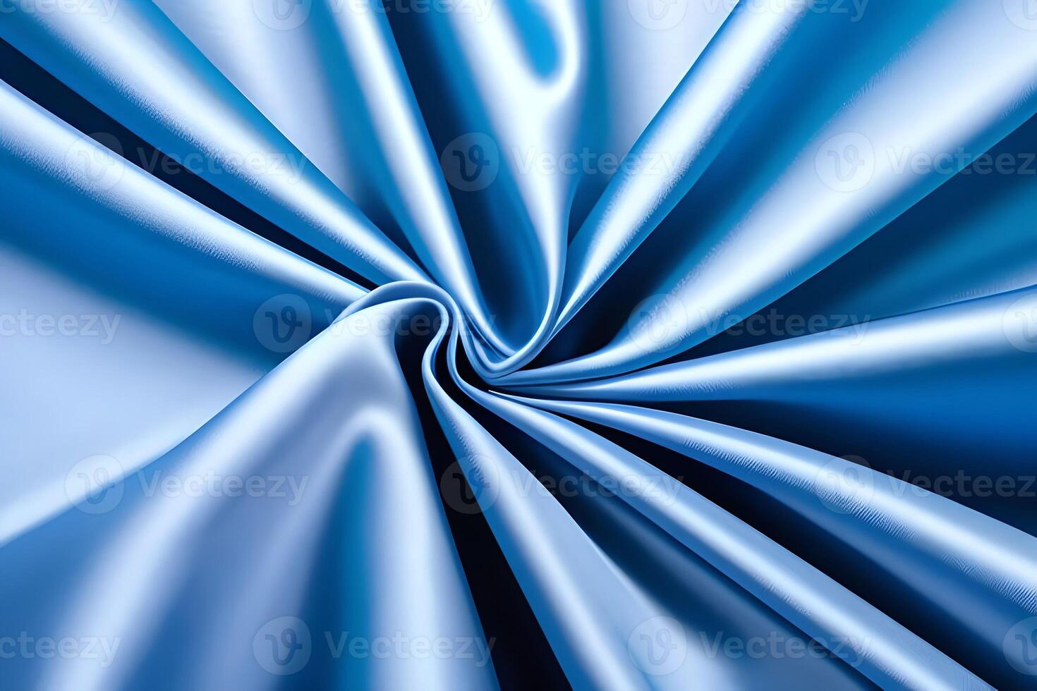 New Abstract Texture of Swirling Blue Silk Fabric photo