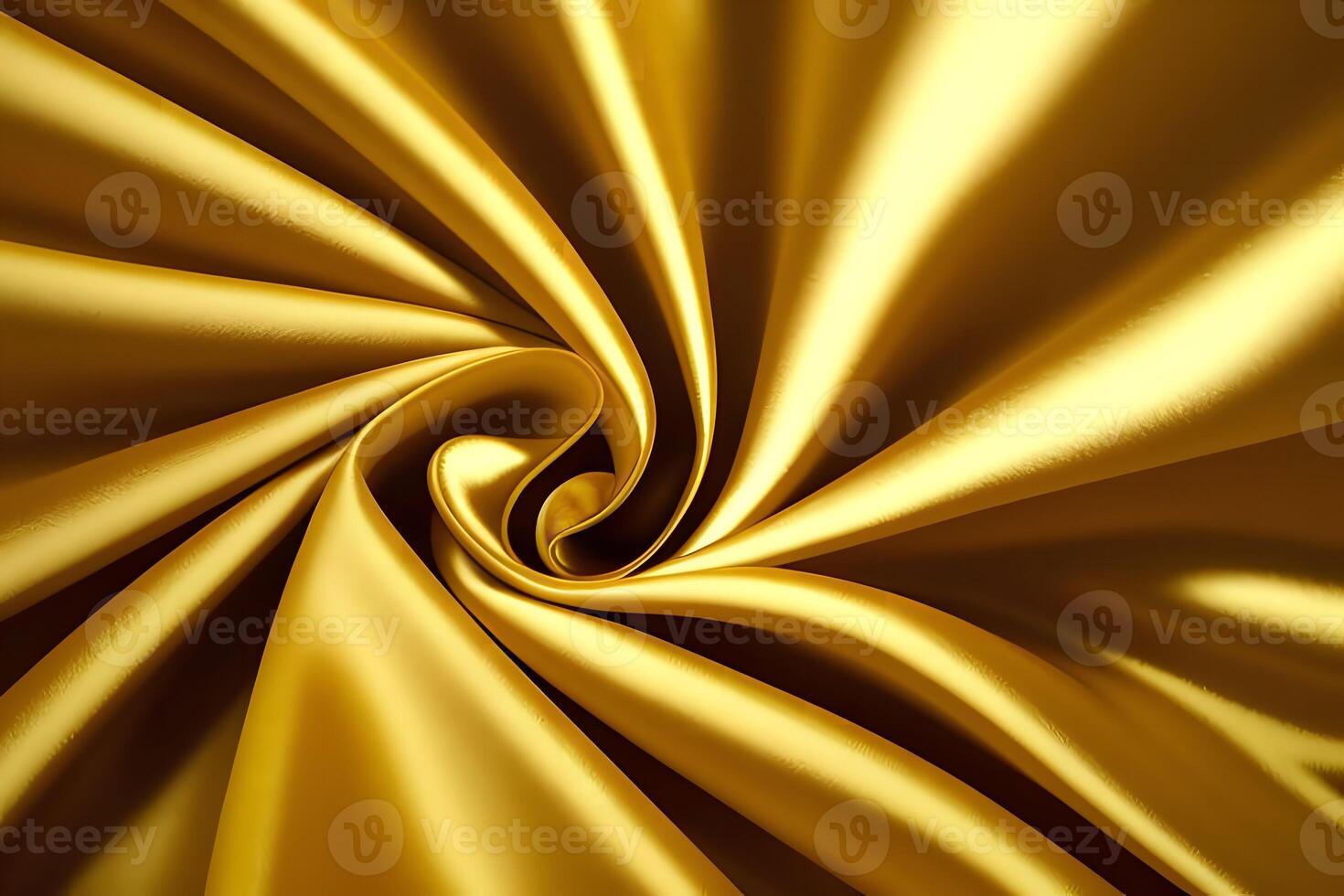 Golden Swirl Luxurious Satin Fabric offers an exquisite texture that embodies elegance and sophistication. photo
