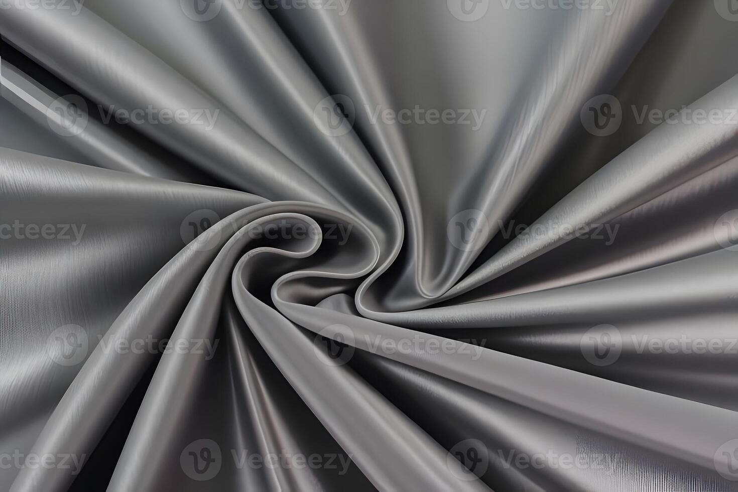 Graceful Silver Fabric with Draped Texture photo