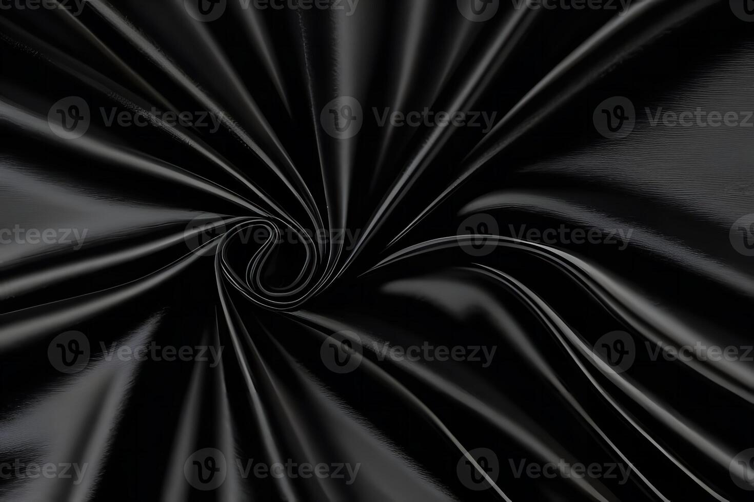 Abstract Swirling Black Fabric Texture photo