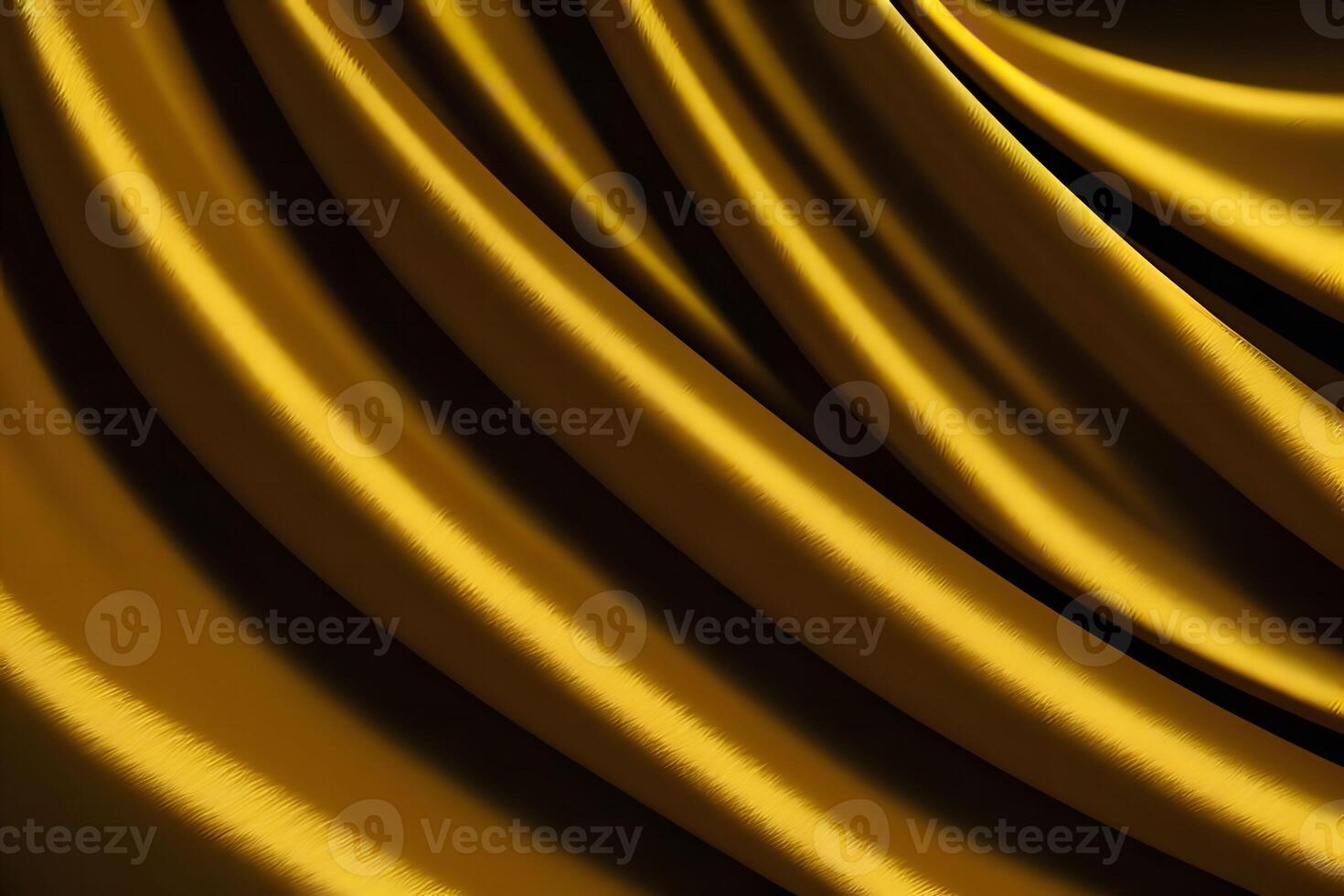 Golden Silk Drapery The Luxurious Texture of Fabric photo