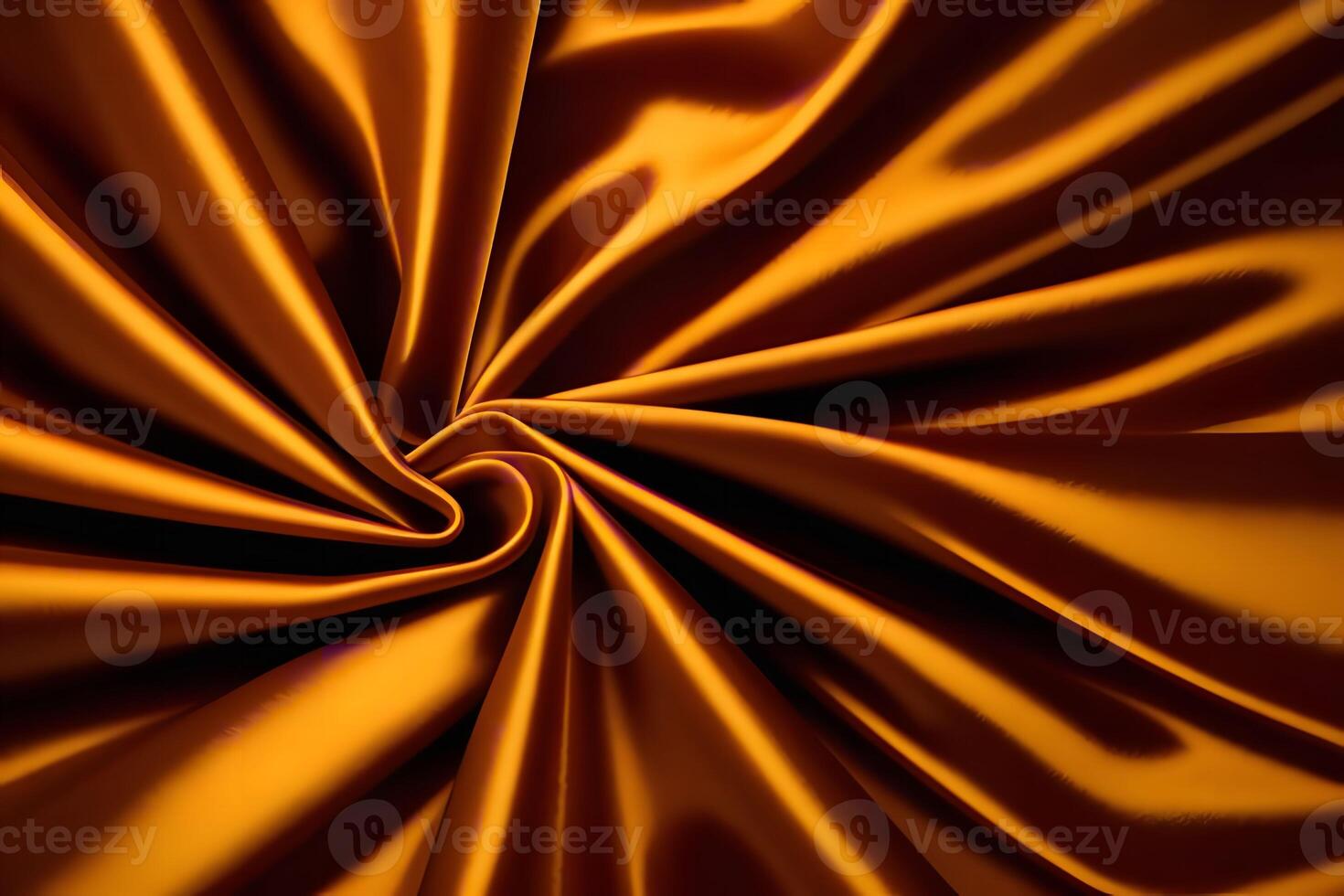 Golden fabric swirls create a texture that exudes luxury. photo