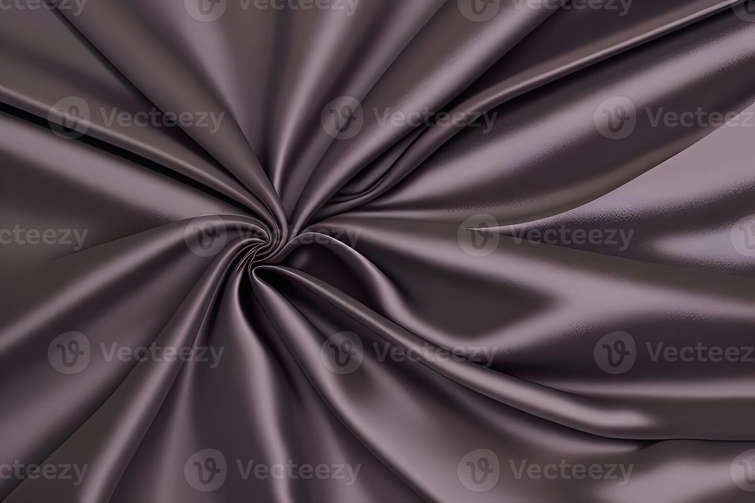 Luxurious Dark Gray Satin Fabric with a Draped Texture photo