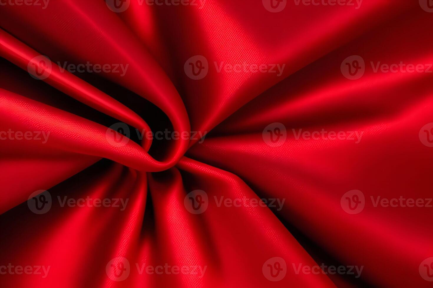 Crimson silk drapes gracefully, embodying a texture of luxurious elegance. photo