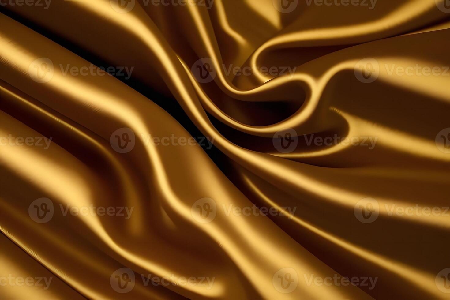 Golden Silk Drapery A Touch of Luxurious Texture photo
