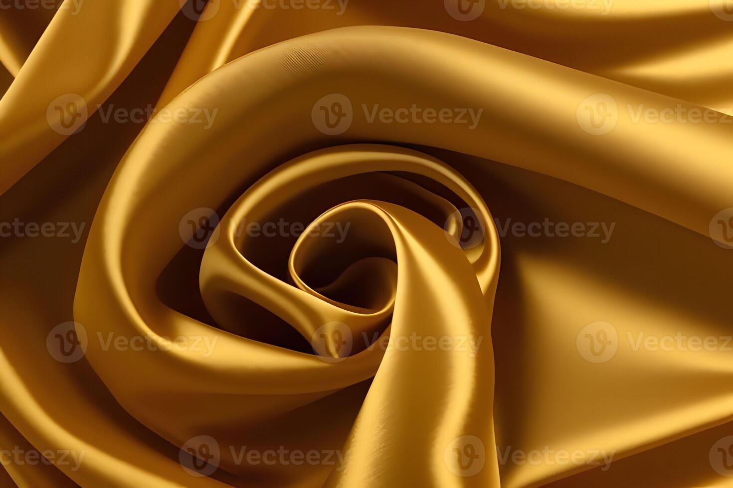 Golden Silk Drapery A Touch of Luxurious Elegance. photo
