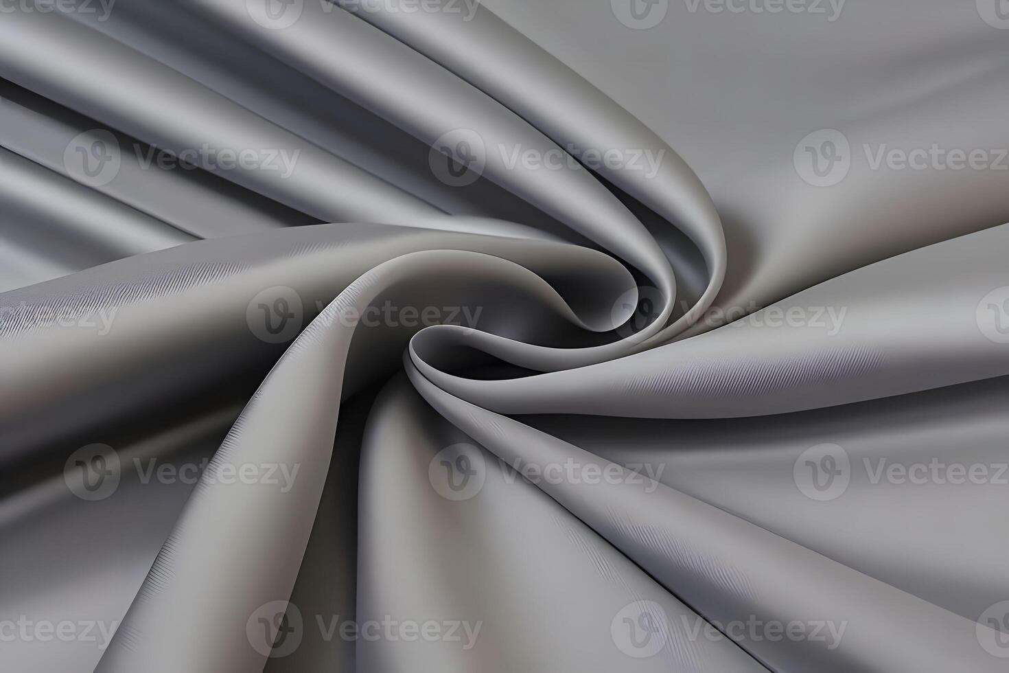 An Elegant Draped Silver Fabric Texture A Luxurious Close-Up Background. photo