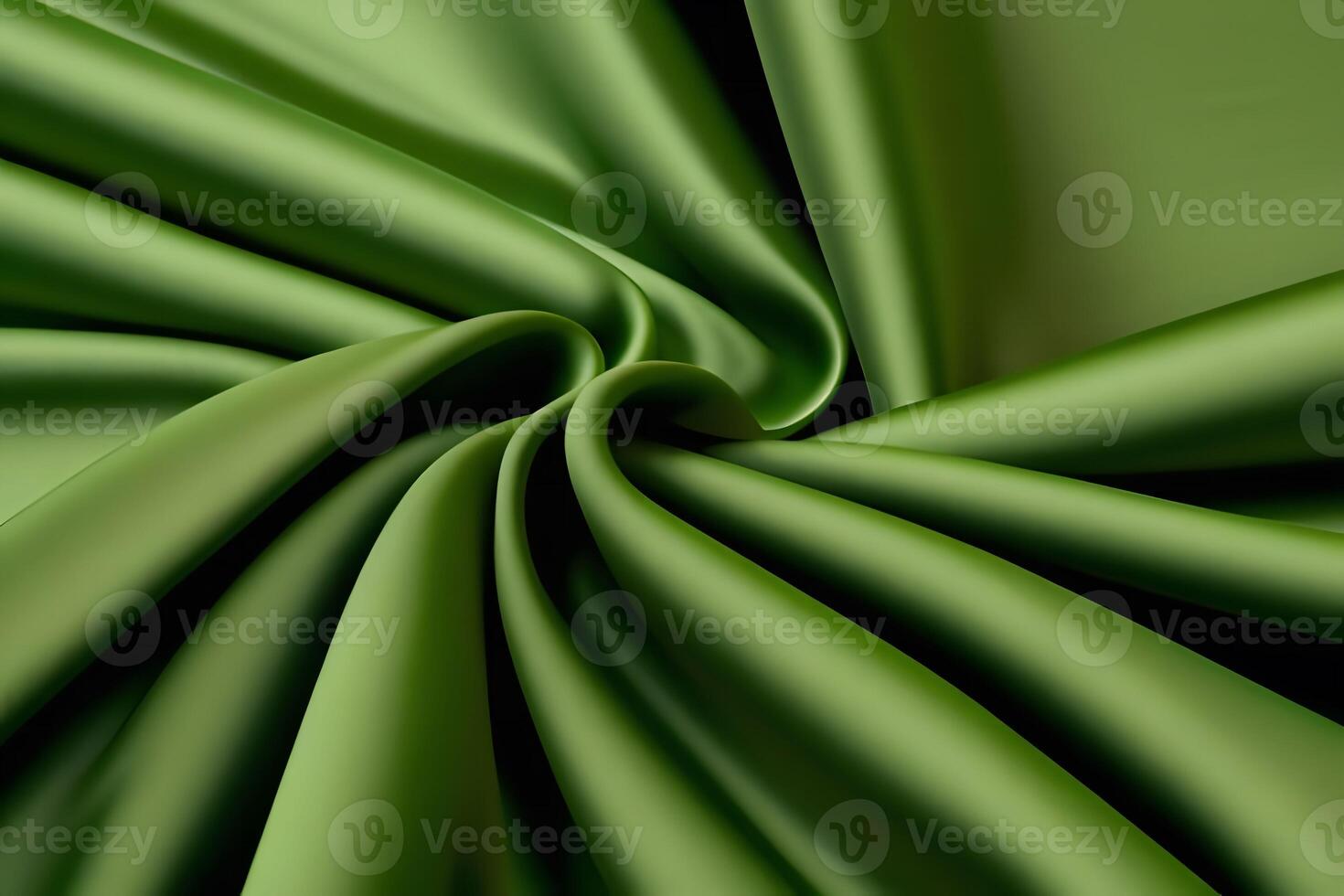 Luxurious Green Silk Fabric A Captivatingly Draped Elegance Experience the enchanting allure of our luxurious green silk fabric, beautifully draped to create a mesmerizing texture. photo