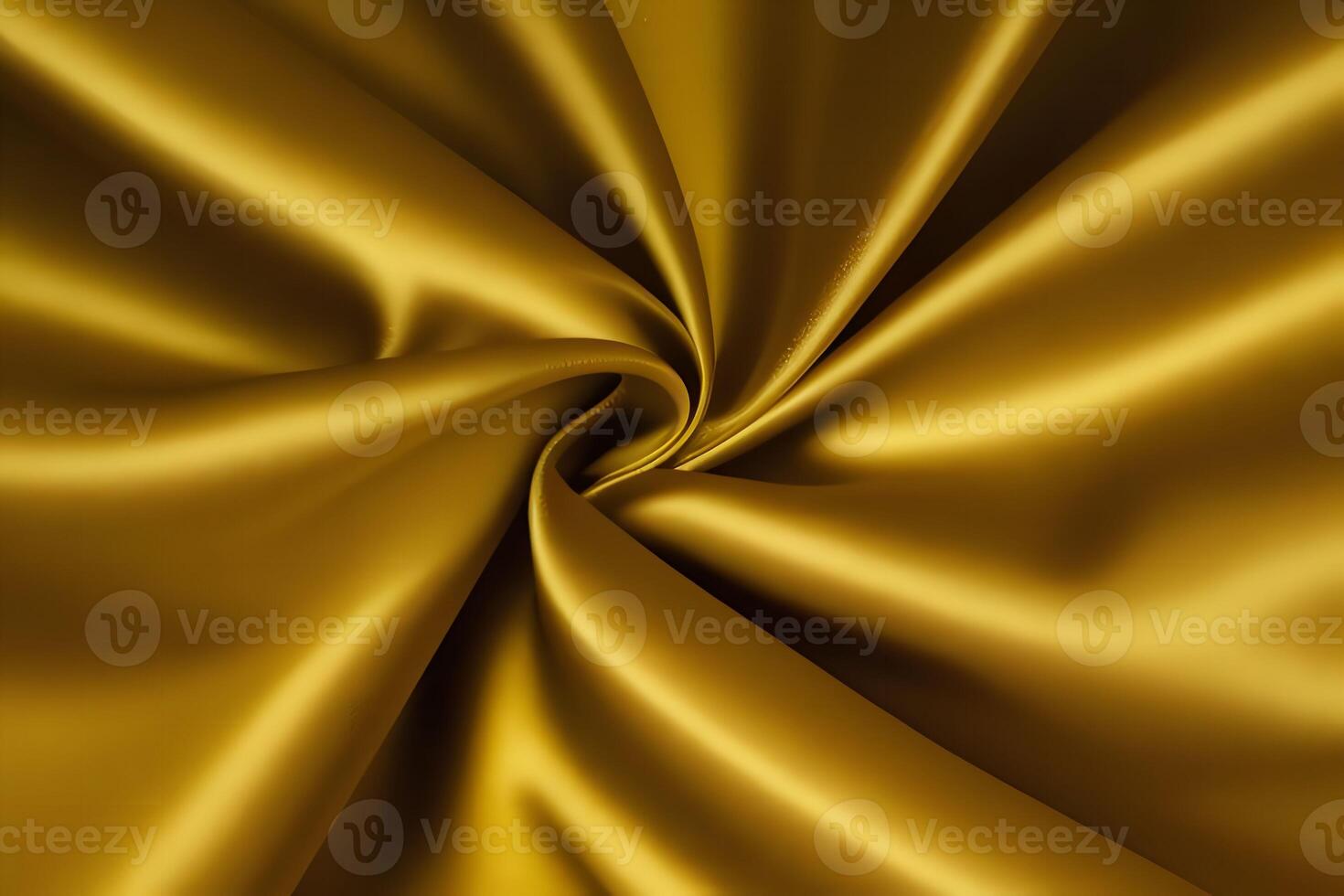 Golden silk fabric features a rich texture that adds a touch of luxury to any background. With its smooth drape, this exquisite material creates an elegant and sophisticated ambiance. photo