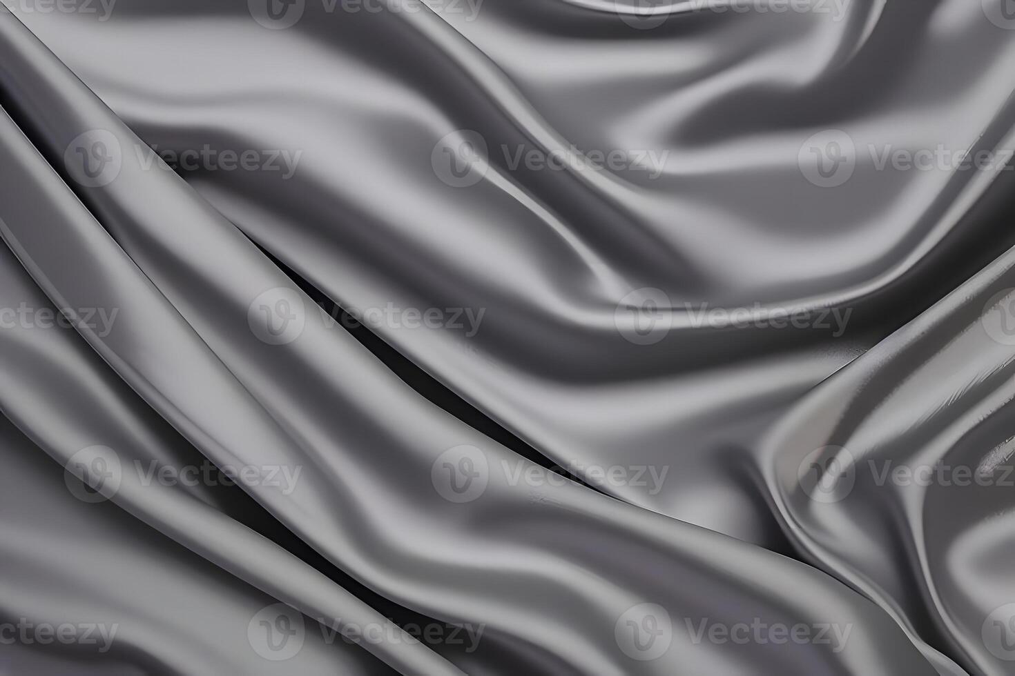 Elegant Draped Silver Silk Fabric Texture background. . photo