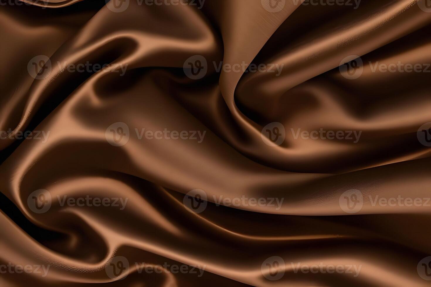 Luxurious Brown Silk Fabric Drape A Textured Abstract photo