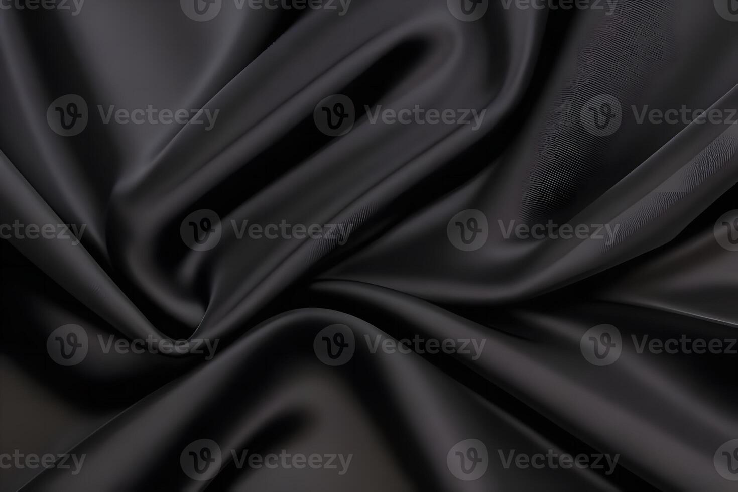 Elegant Black Silk Drapery A Study in Texture for backgroundfor backgroundand Shadow Background.. photo