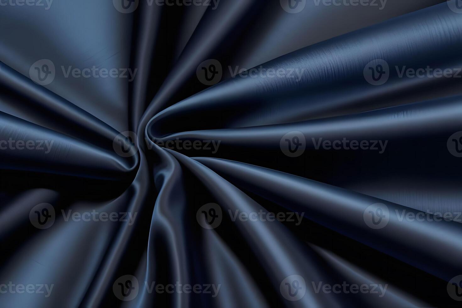 Midnight Blue Satin Drape Luxurious Texture for backgroundfor backgroundand Elegant Swirls Background. photo