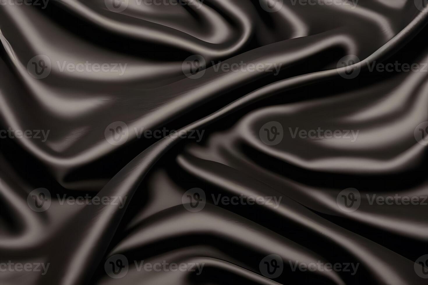 Elegant Draped Black Silk Fabric Texture.. photo