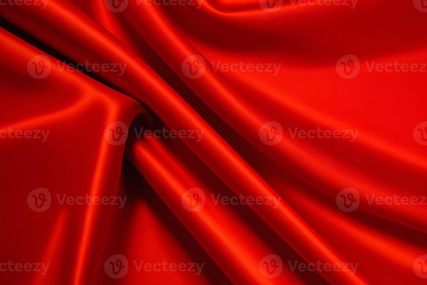 Crimson Silk Drapery A Luxurious Red Fabric Texture Background.. Background... photo