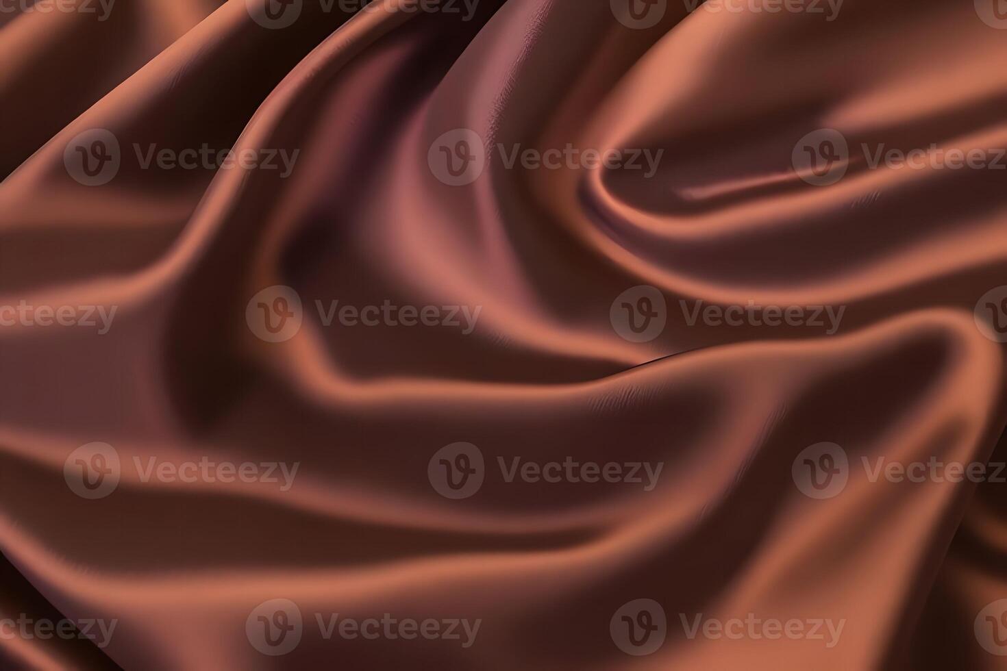 Luxurious Brown Silk Fabric Drape A Textured Abstract Background. photo