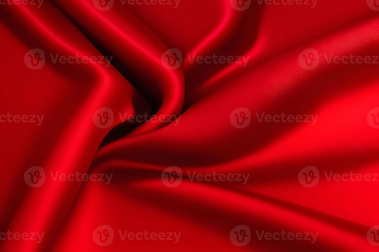 Crimson Silk Drapery A Luxurious Red Fabric Texture Background. Background. photo