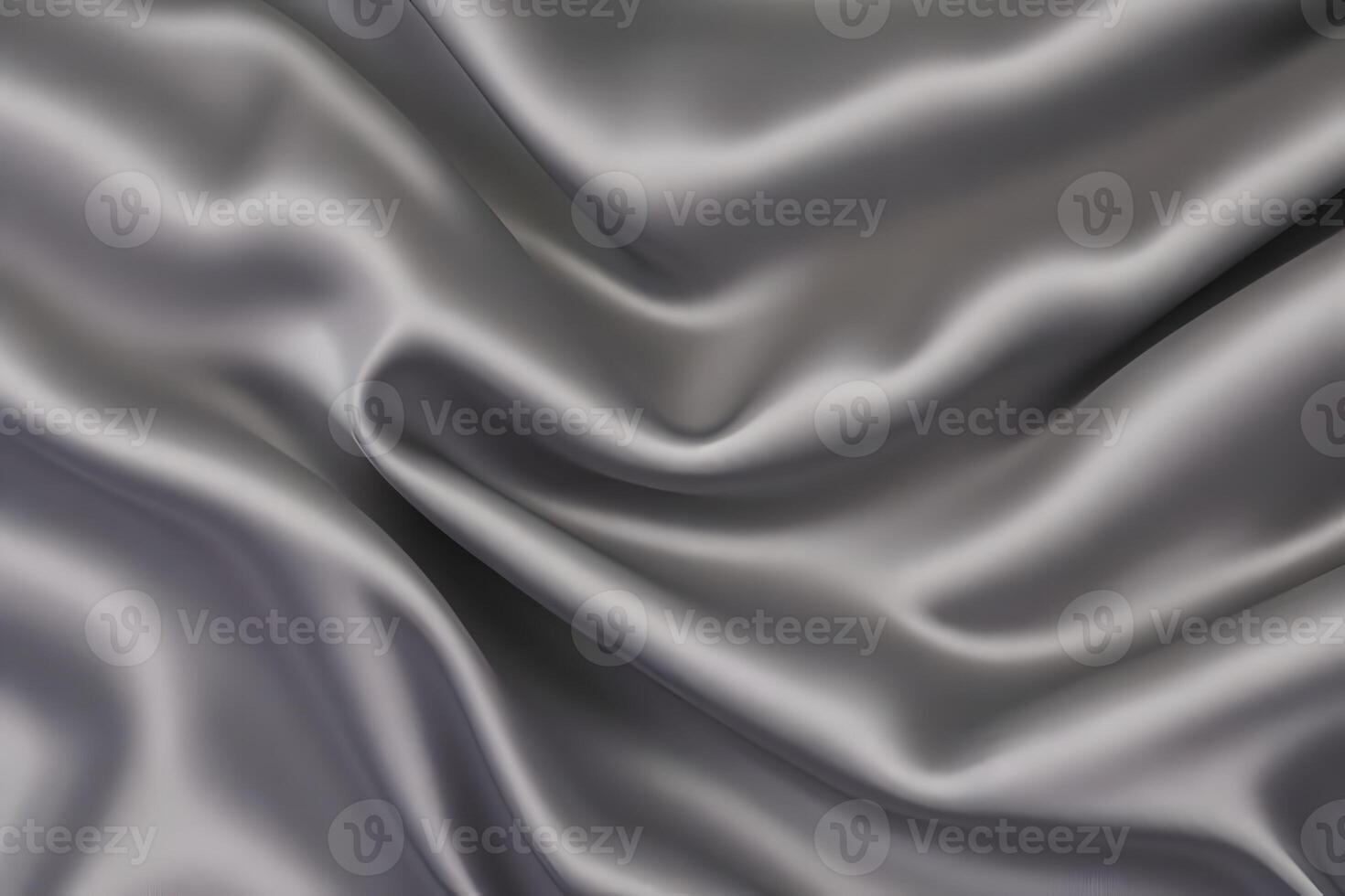 Elegant Draped Silver Satin Fabric Texture Background.B ackground. photo