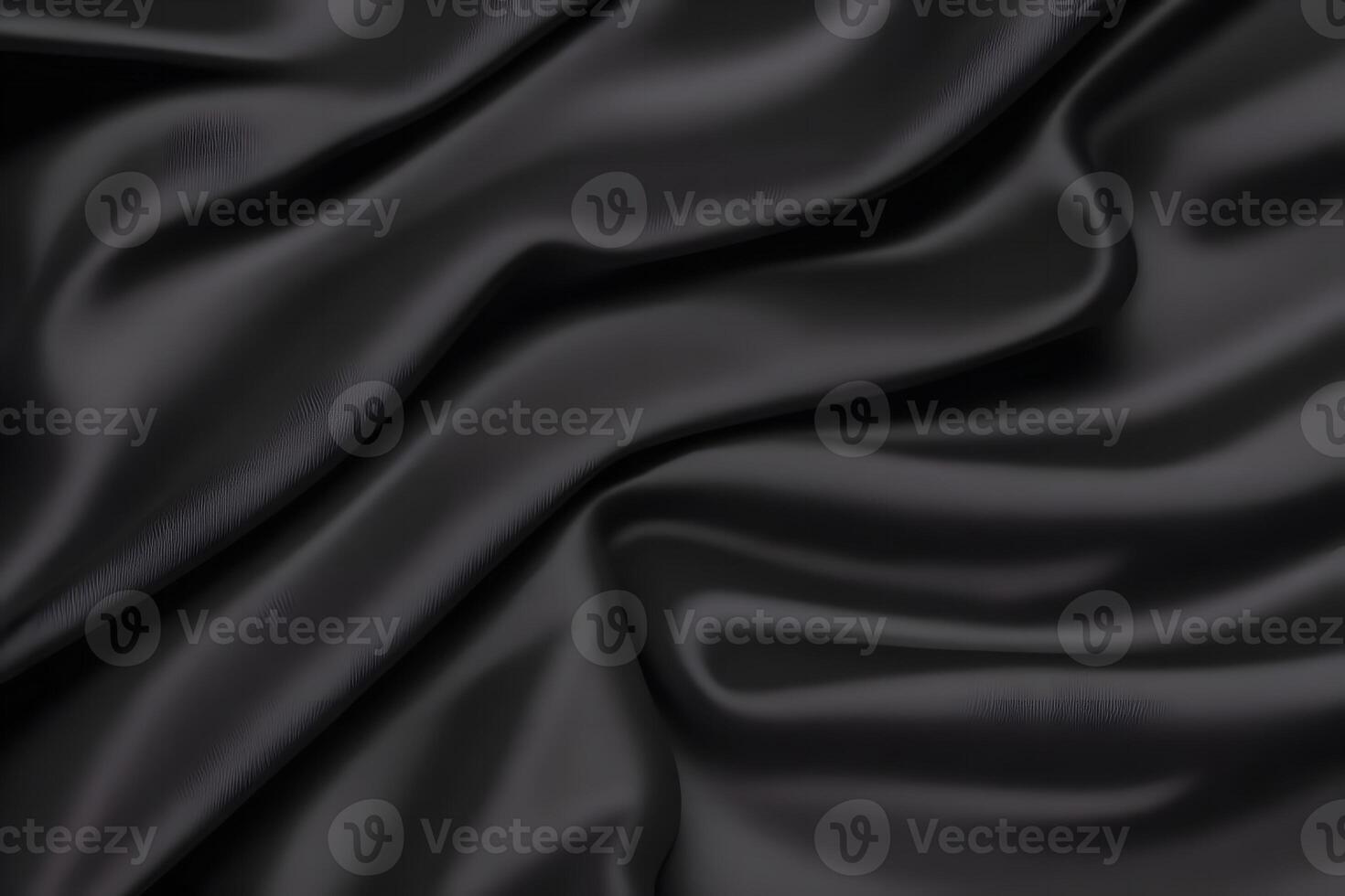 Elegant Black Silk Drapery A Study in Texture for backgroundfor backgroundand Shadow Background. photo