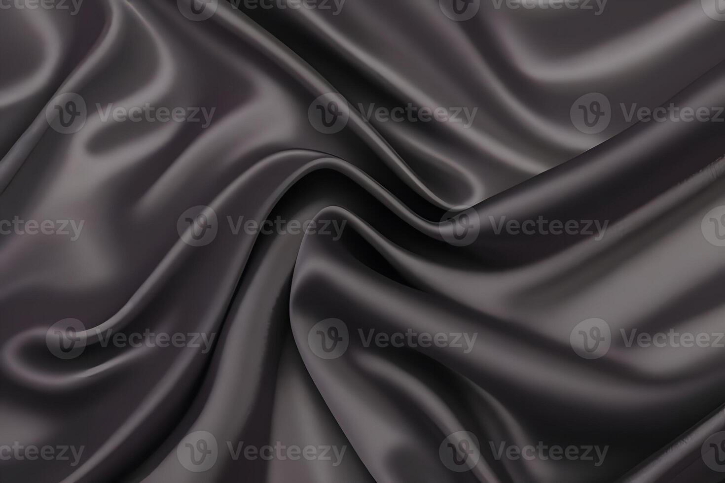 Dark Elegance Abstract Draped Silk Texture Background. photo