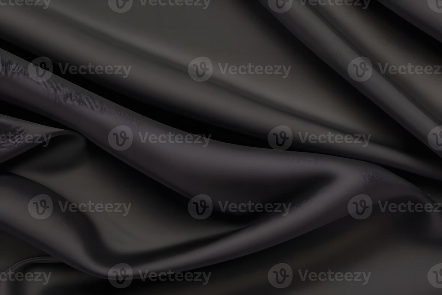 Elegant Black Silk Drapery A Study in Texture for backgroundfor backgroundand Shadow. photo