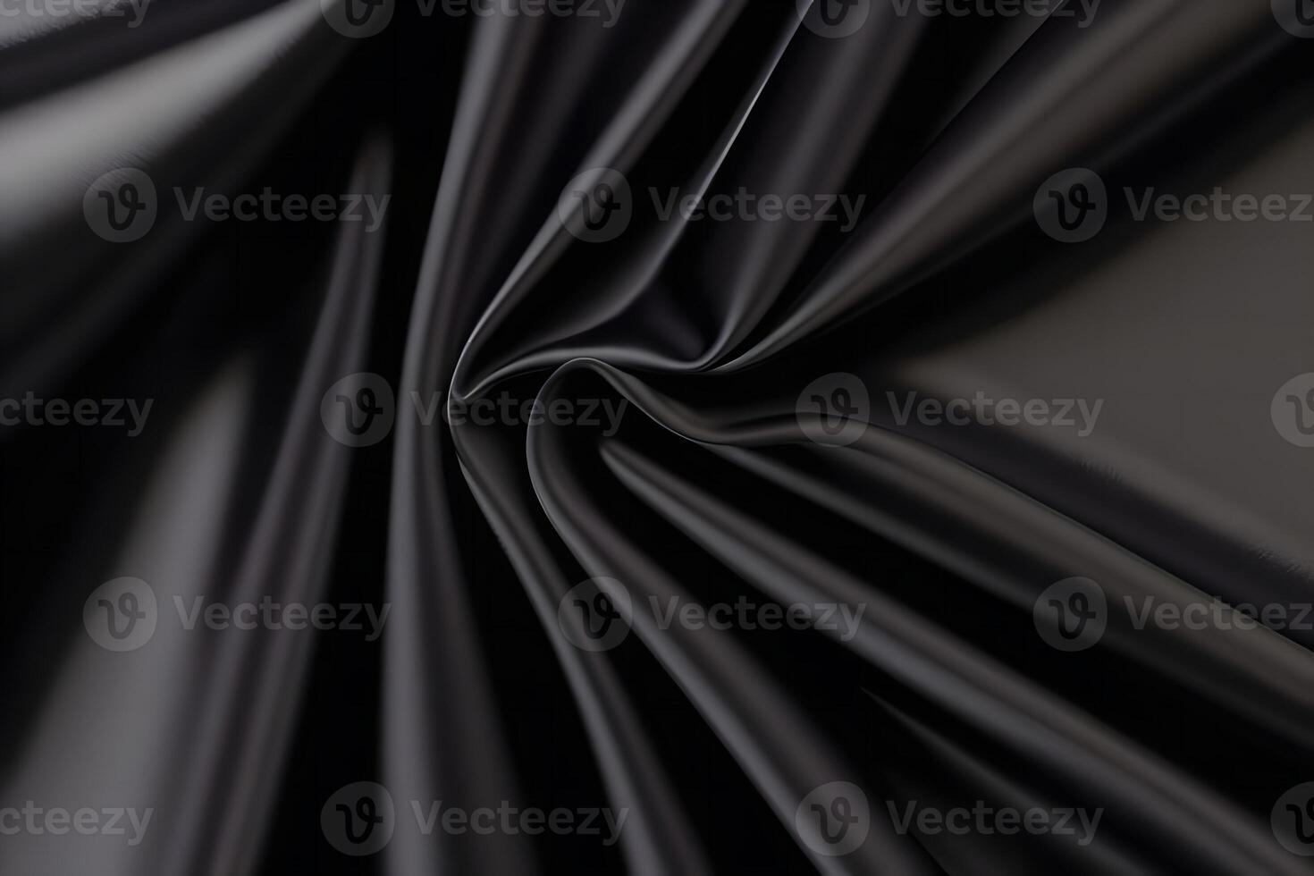 Elegant Black Satin Drapery A Study in Texture for backgroundfor backgroundand Light. photo
