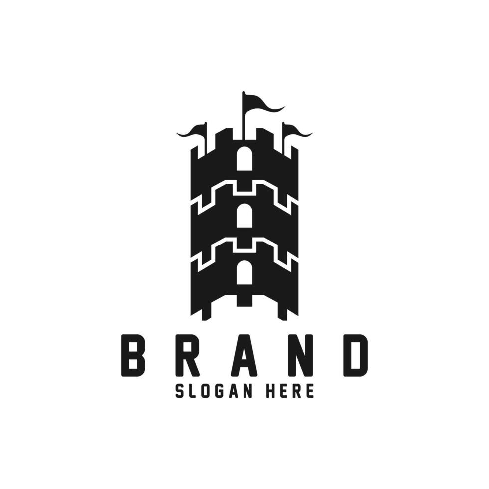 Castle logo creative design vector