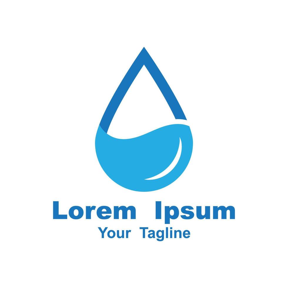water drop logo design element vector