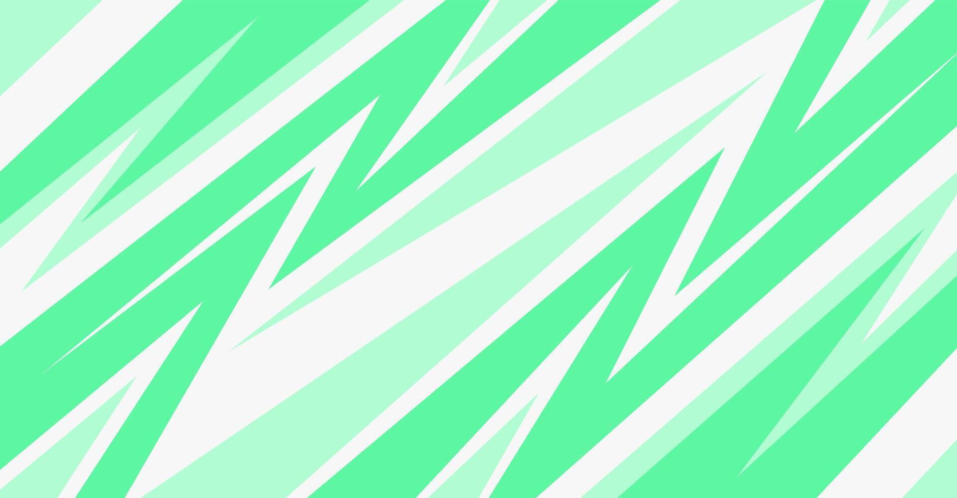 sport green banner design with zig zag line pattern vector