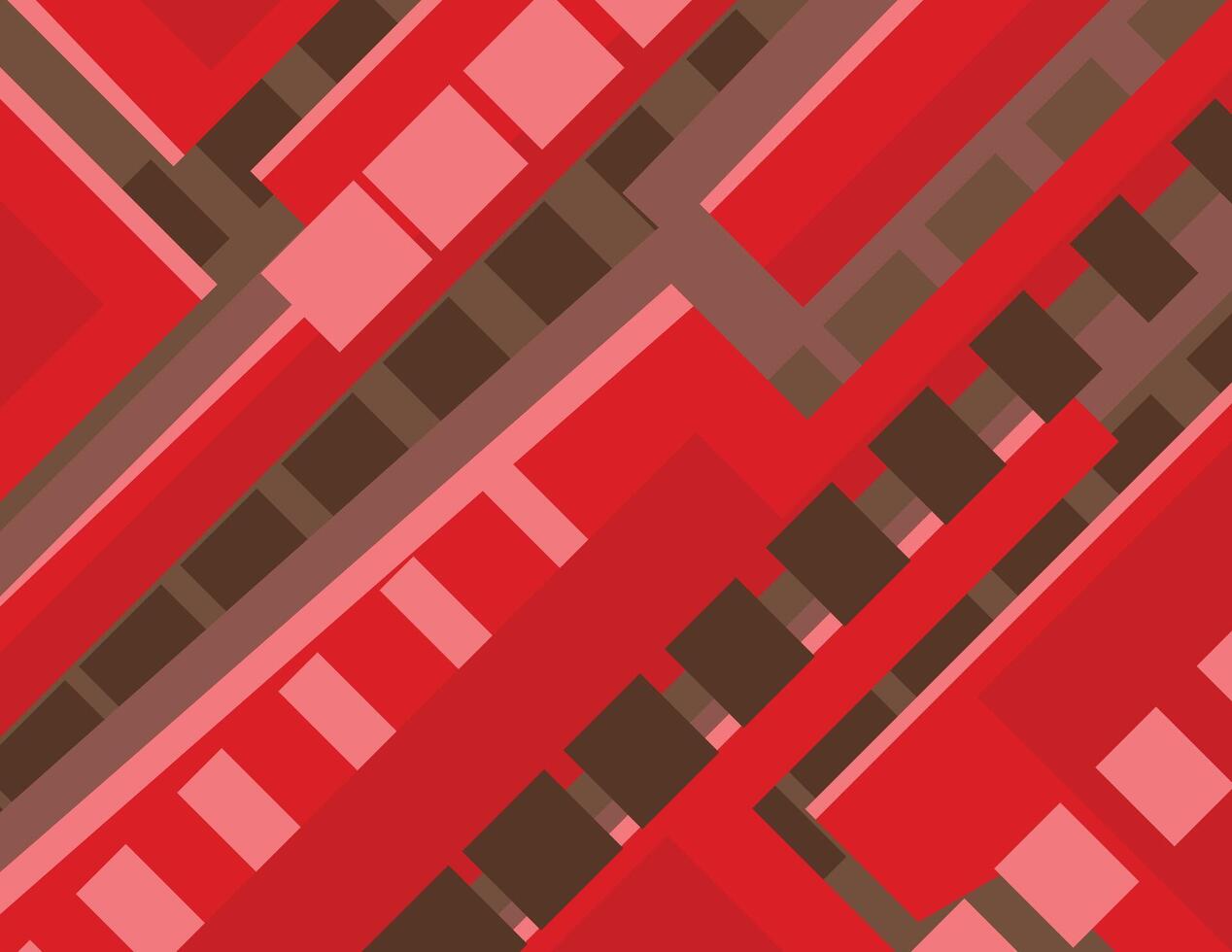 abstract background of lines and block shapes with a red theme vector