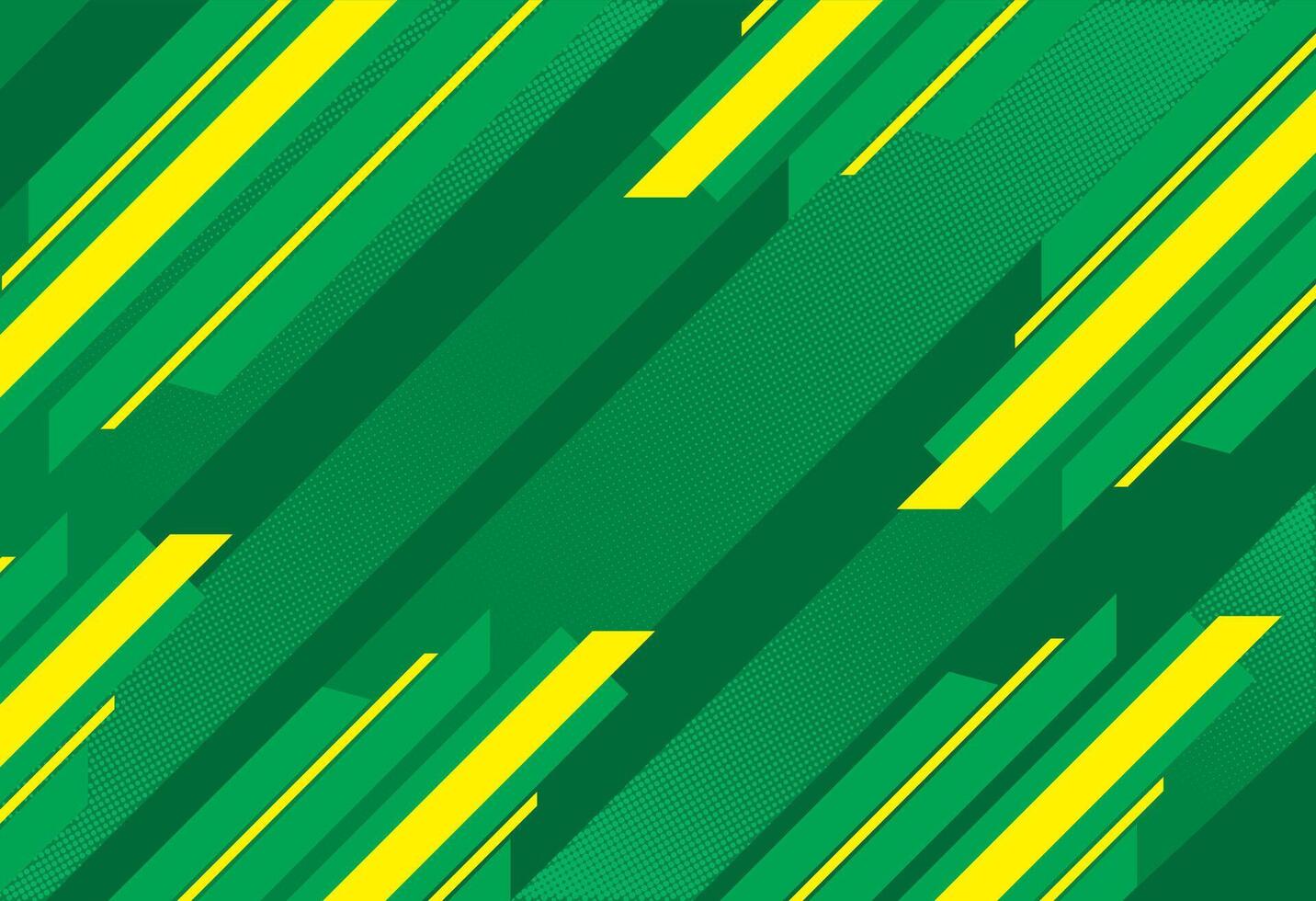 green and yellow abstract background with modern slanted lines design vector